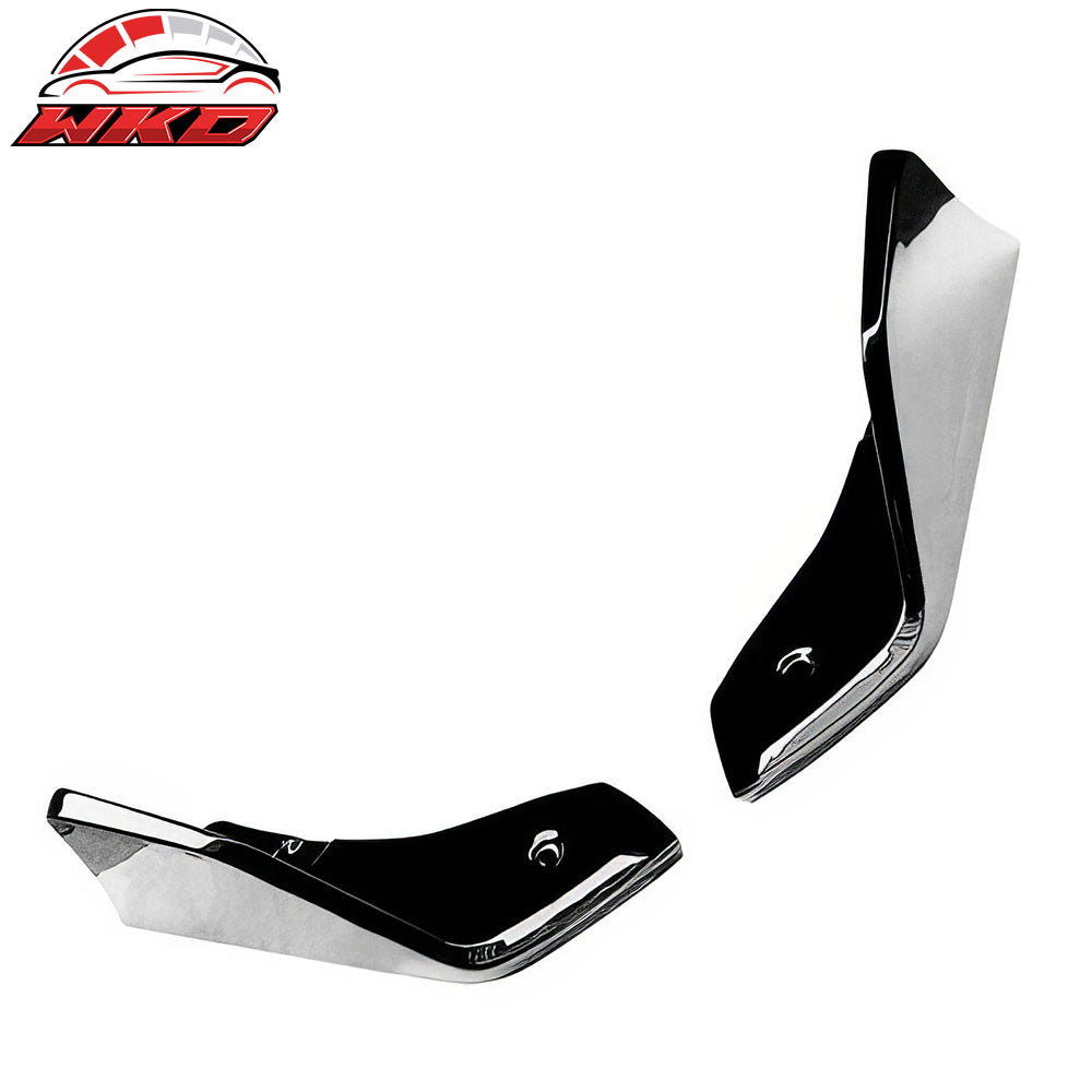 Fits 20-25 Toyota GR Supra A90 A91 Rear Bumper Splitters AG Style Gloss Black