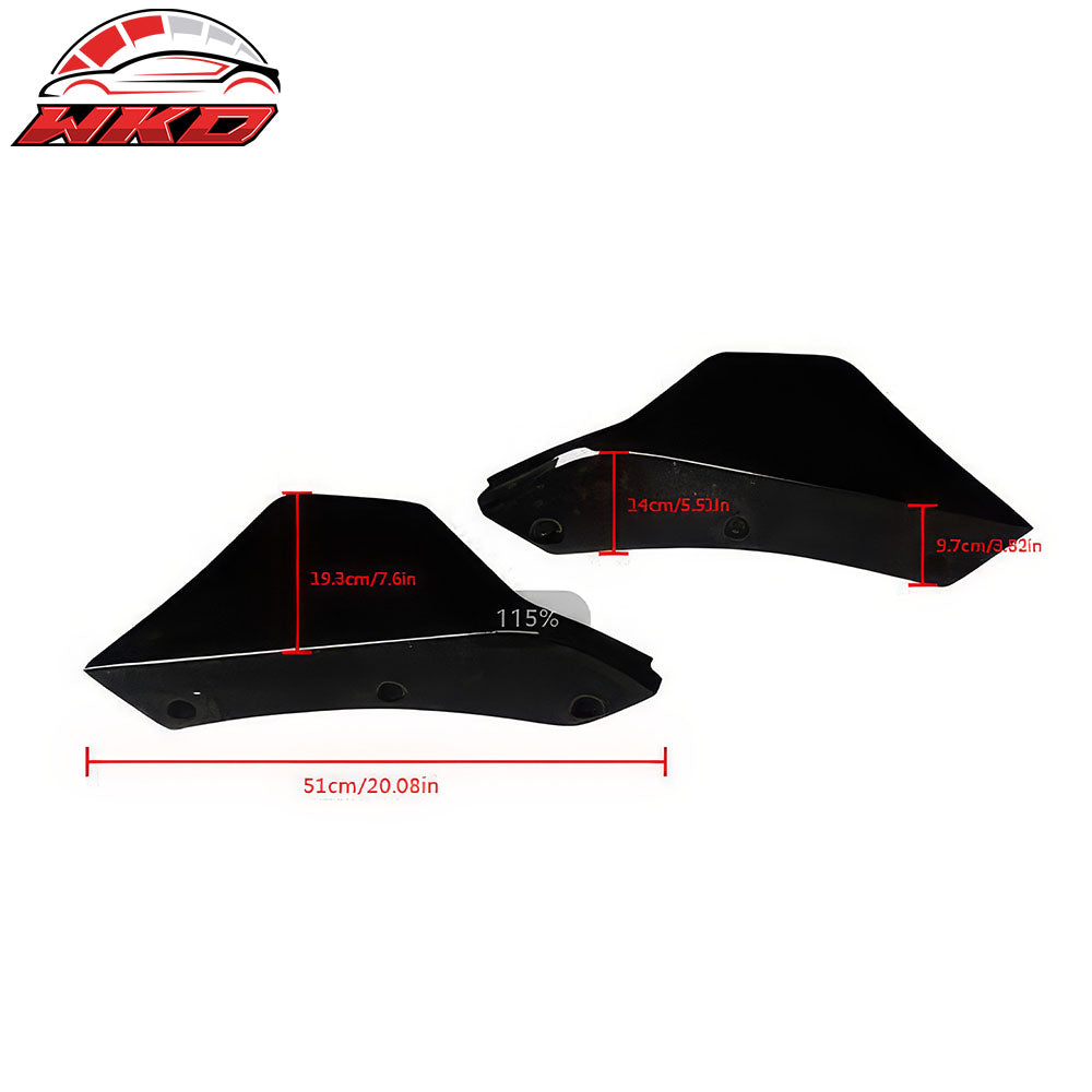 Fits 20-25 Toyota GR Supra A90 A91 Rear Bumper Splitters AG Style Gloss Black