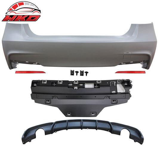 12-18 BMW F30 M Sport M Performance Rear Bumper Single Muffler Twin Outlet | Wholesale