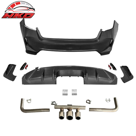 22-26 Civic EX Touring Rear Bumper Type R Style + Diffuser + Exhaust Pipe | Wholesale