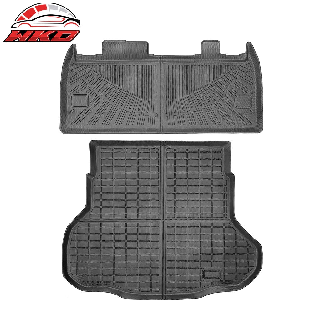 25-26 Kia K4 TPE All Weather Waterproof Rear Cargo Trunk & Backrest Mats | Wholesale