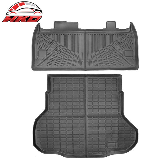 25-26 Kia K4 TPE All Weather Waterproof Rear Cargo Trunk & Backrest Mats | Wholesale