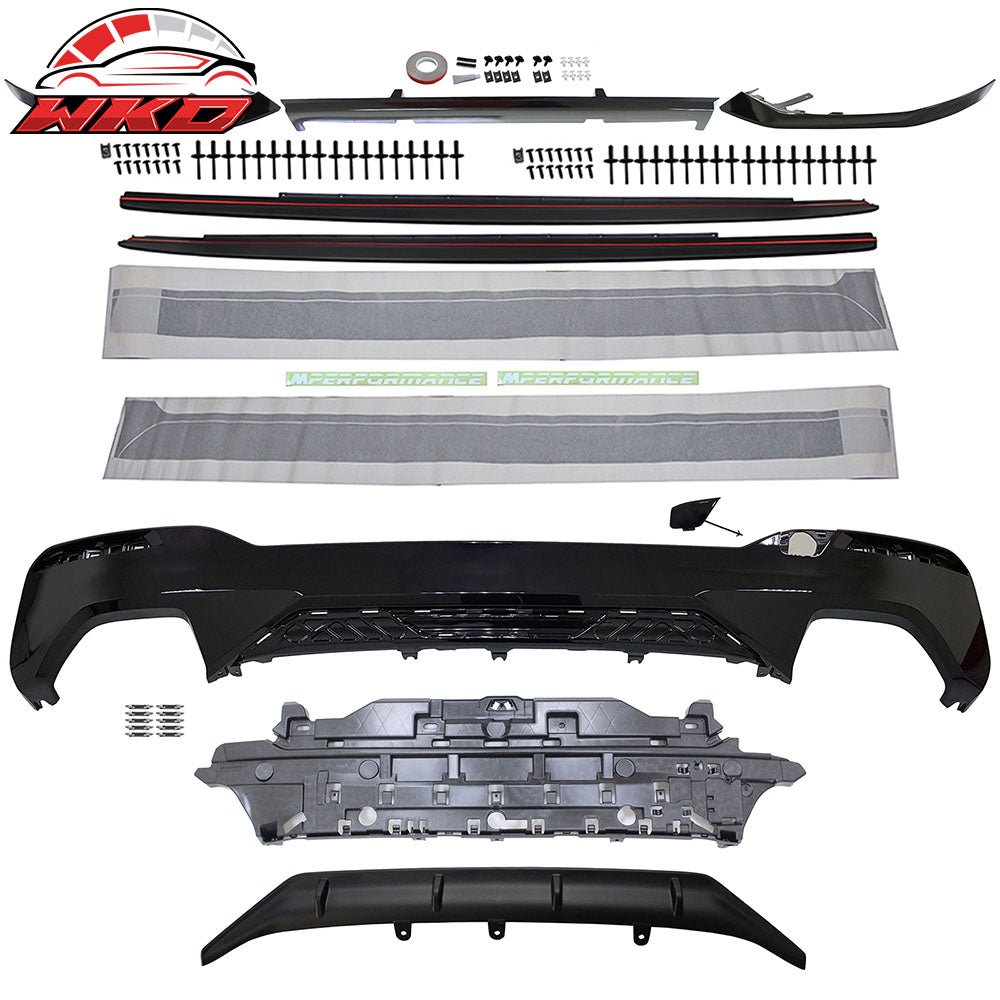 Fit 21-23 G30 G31 MP Style Type 1 Rear Diffuser + Front Bumper Lip + Side Skirts | Wholesale