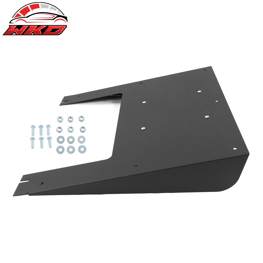 Universal Rear Bumper Diffuser Lip Splitter Shark Fins Aluminium