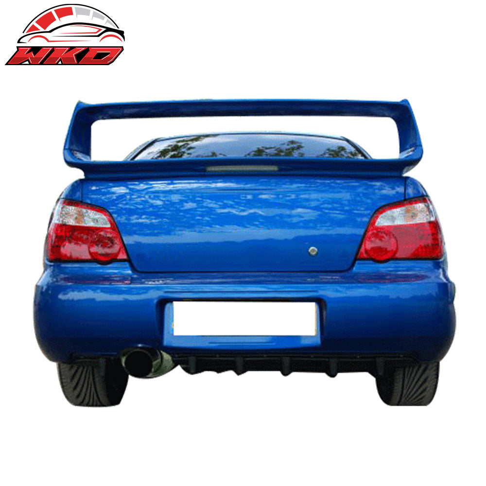 Fits 02-03 Subaru Impreza WRX / STi Rear Diffuser Splitter - ABS