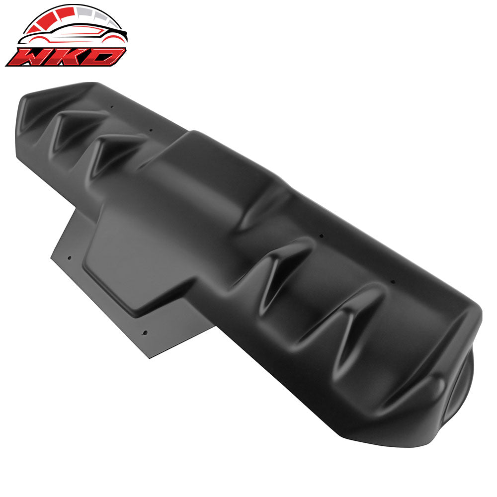 Fits 15-21 Subaru WRX STI H Style Matte Black Rear Bumper Lip Diffuser Fin PP