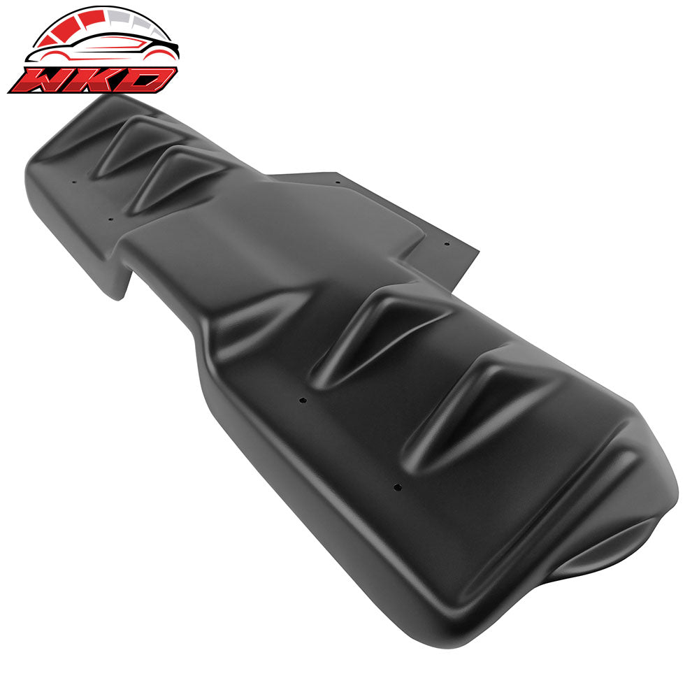 Fits 15-21 Subaru WRX STI H Style Matte Black Rear Bumper Lip Diffuser Fin PP