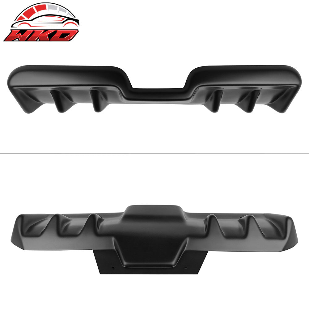 Fits 15-21 Subaru WRX STI H Style Matte Black Rear Bumper Lip Diffuser Fin PP