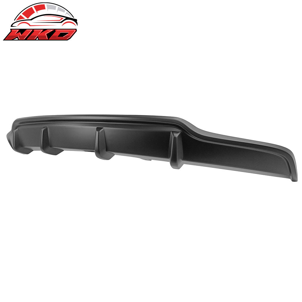 Fits 17-23 Tesla Model 3 V Style Matte Black Rear Lower Bumper Lip Diffuser ABS