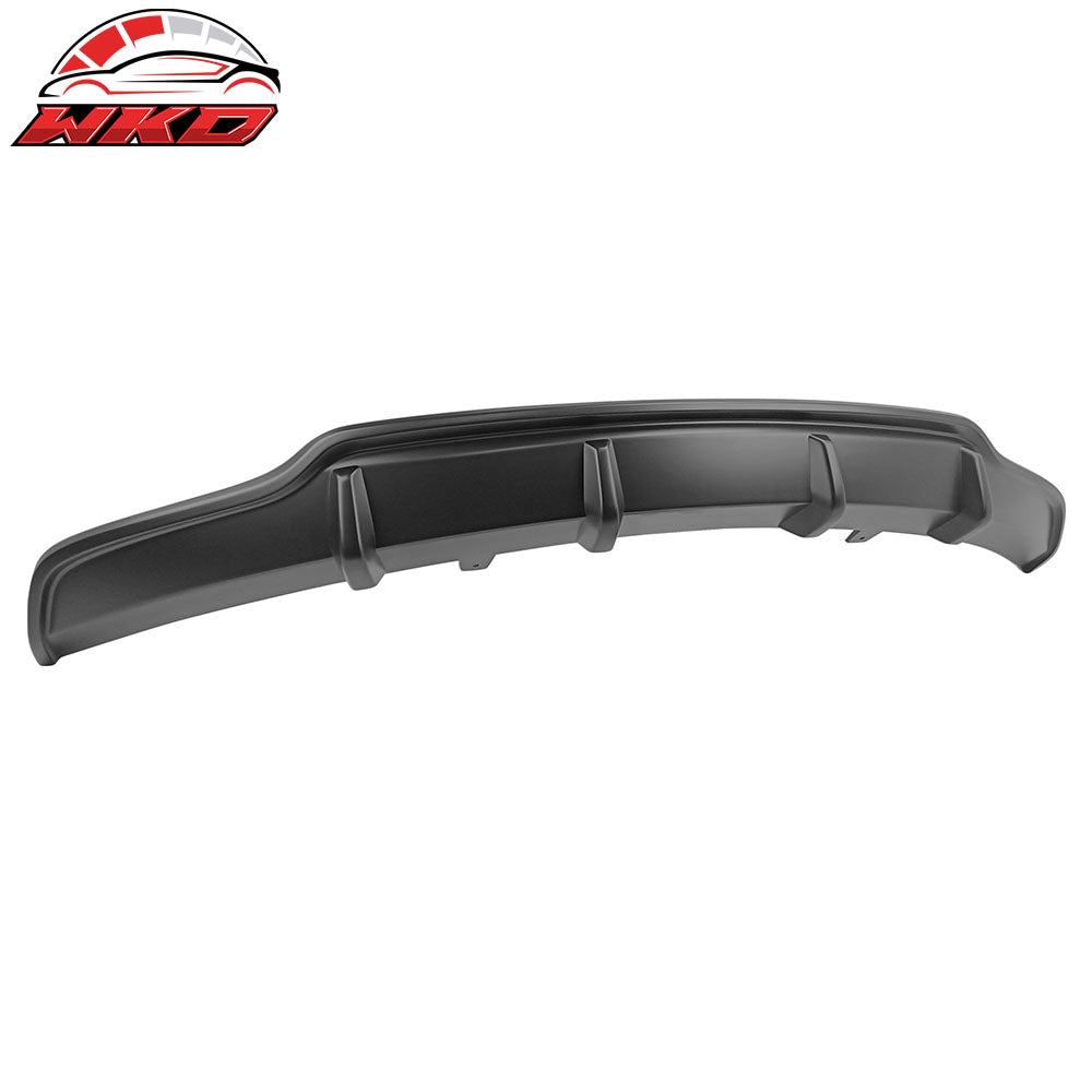Fits 17-23 Tesla Model 3 V Style Matte Black Rear Lower Bumper Lip Diffuser ABS