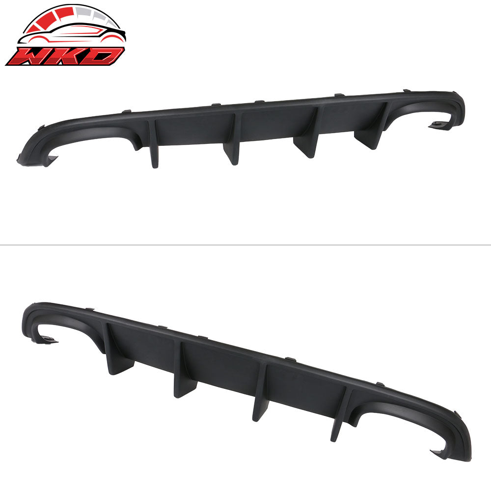Fits 15-23 Dodge Charger Quad Exhaust Rear Diffuser Unpainted PP