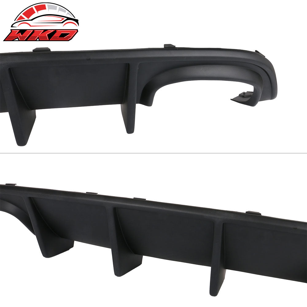 Fits 15-23 Dodge Charger Quad Exhaust Rear Diffuser Unpainted PP