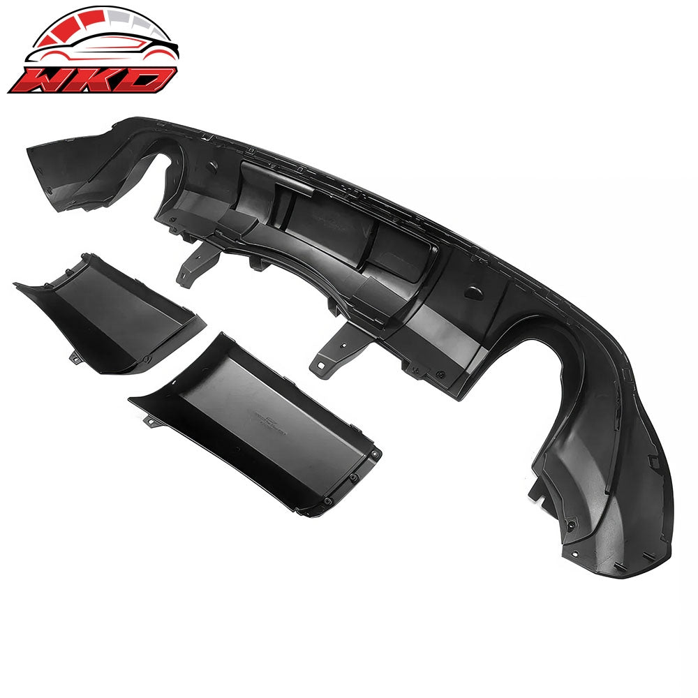 Fits 11-25 Dodge Durango Rear Bumper Lip Diffuser Gloss Black V1 Valance Canard