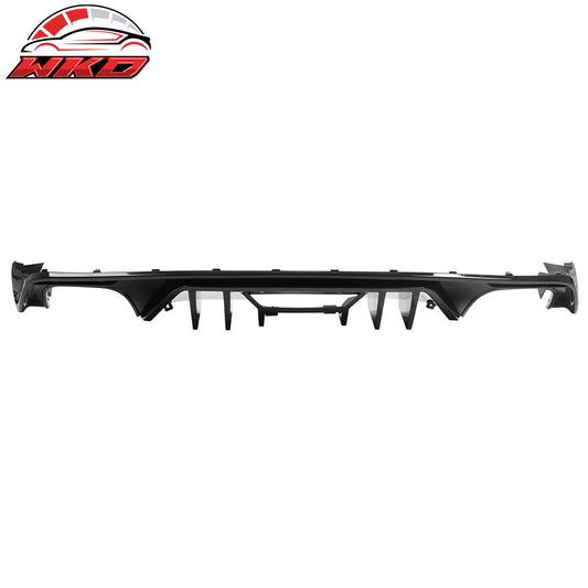 2015-17 Ford Mustang Rock Style Rear Bumper Lip Diffuser PP 4PCS Gloss Black | Wholesale