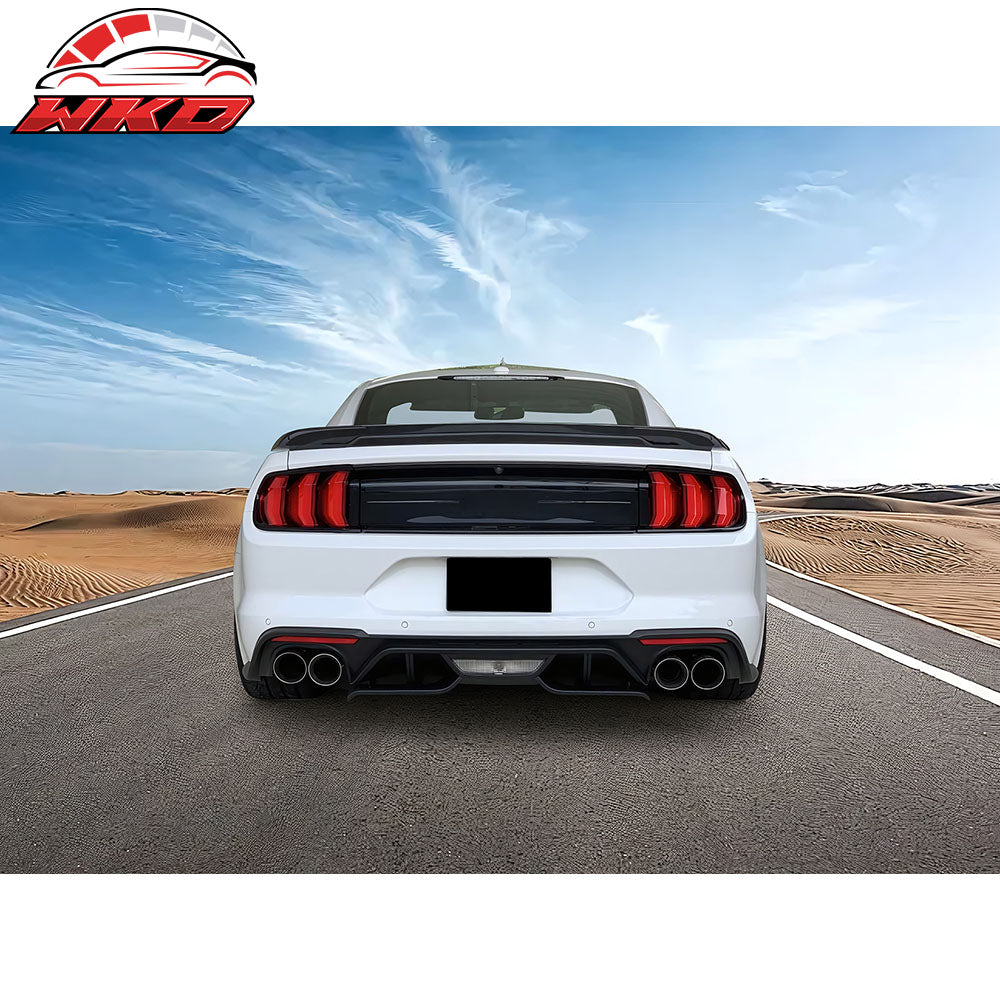 Fits 18-23 Ford Mustang GT Only Rear Bumper Diffuser Valance Aero Foil Kit Pair