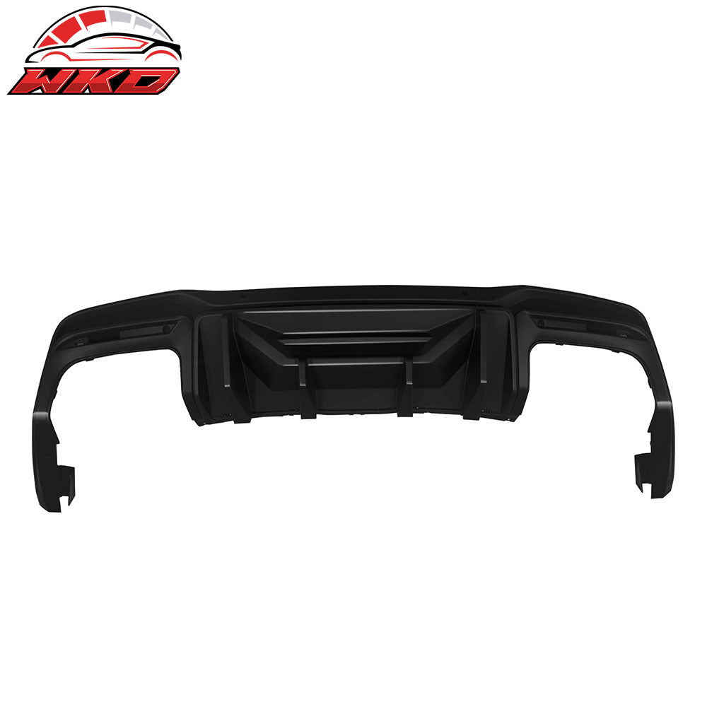Wholesale 24-26 Mustang 7th Gen S650 Rock Style PP Rear Bumper Diffuser Gloss Black