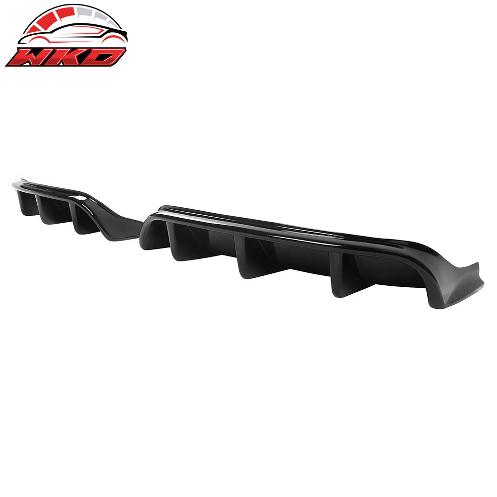 2021-24 Ford Mustang Mach-E GT Gloss Black Rear Bumper Lip Diffuser Fins 2PC | Wholesale