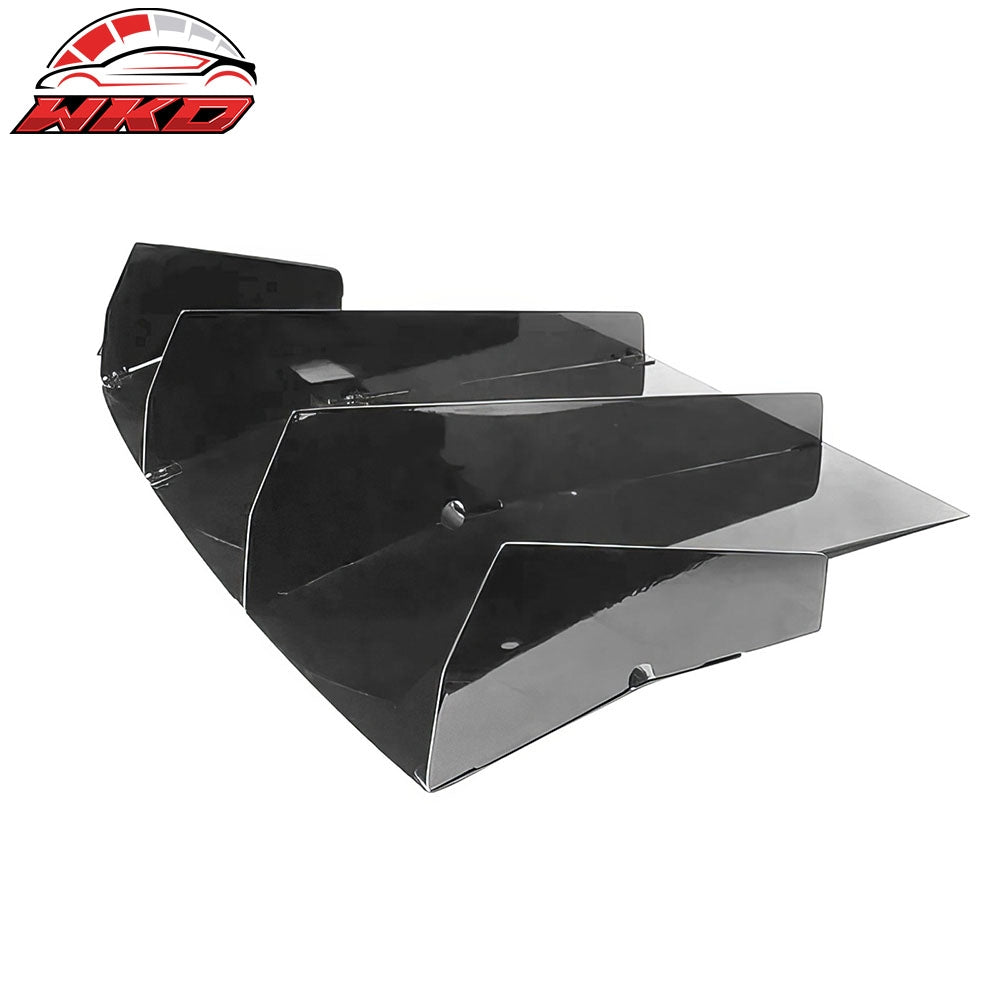 Fits 16-20 Honda Civic Coupe Rear Bumper Diffuser Lip AF Style Aluminum Spoiler
