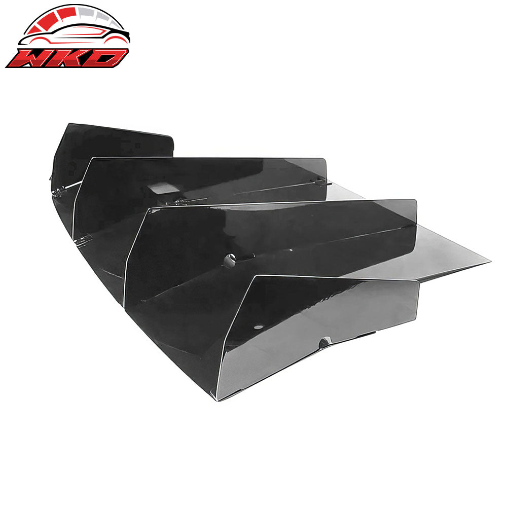 Fits 16-20 Honda Civic Coupe Rear Bumper Diffuser Lip AF Style Aluminum Spoiler