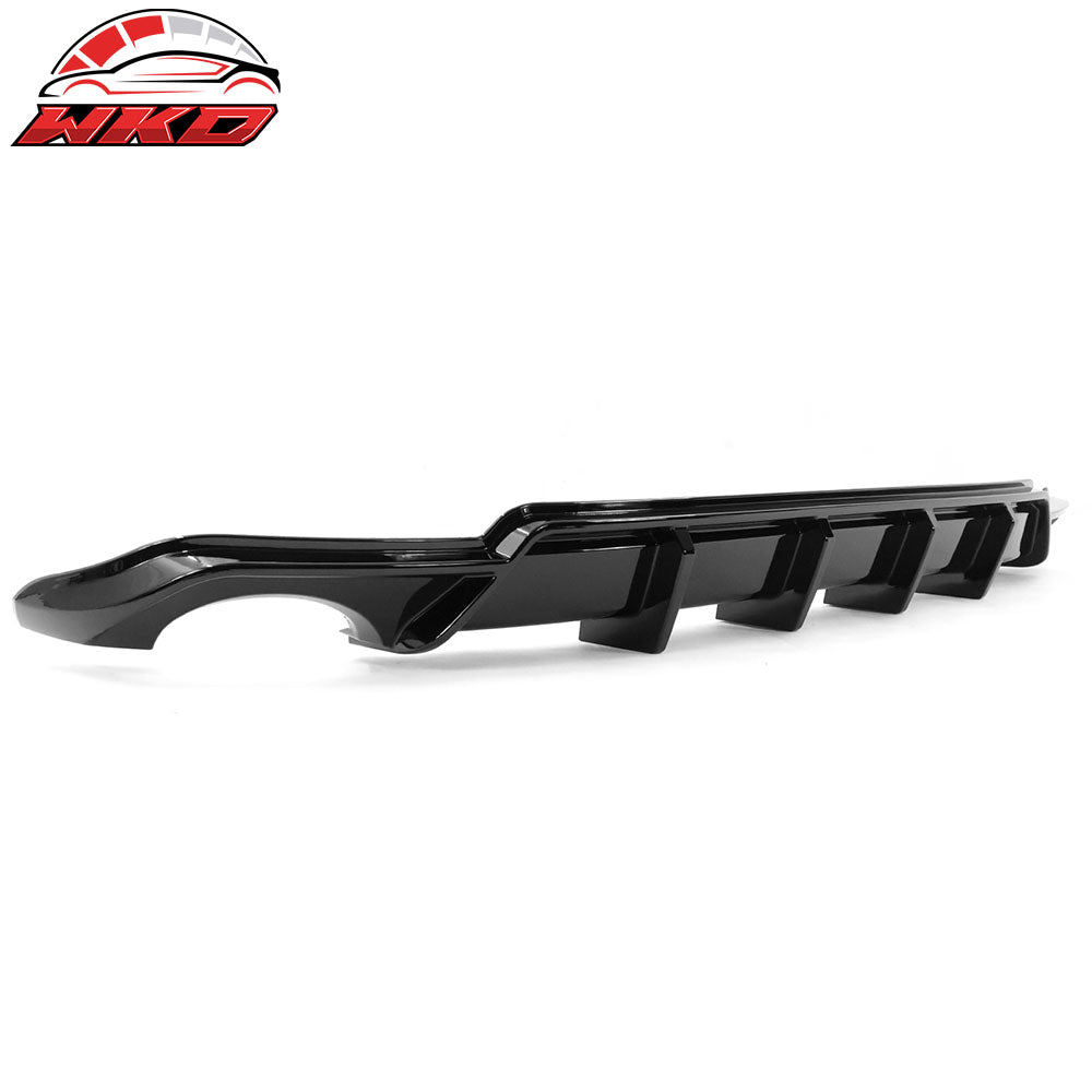 Fits 22-26 Honda Civic 11th FE-C Style Rear Bumper Lip Diffuser Spat Gloss Black