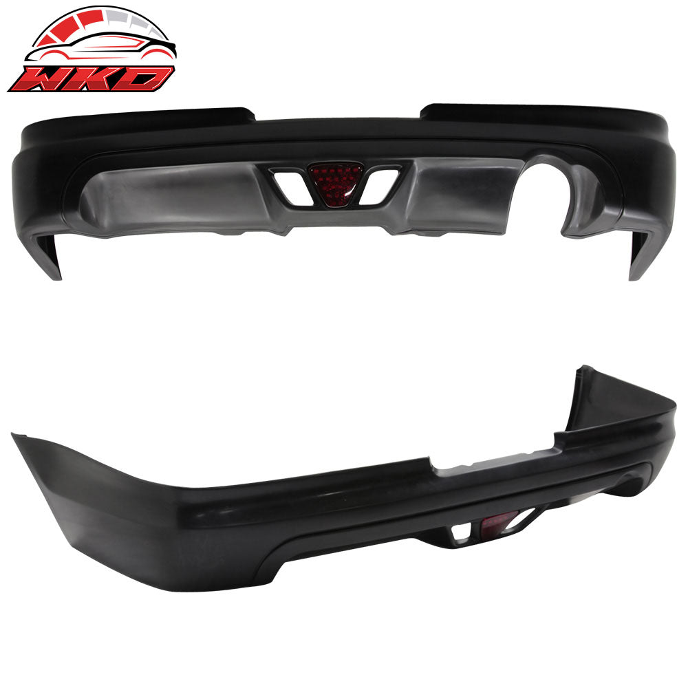Fits 02-04 Acura RSX Mugen Style Rear Lip Spoiler Diffuser w/ LED Brake Light