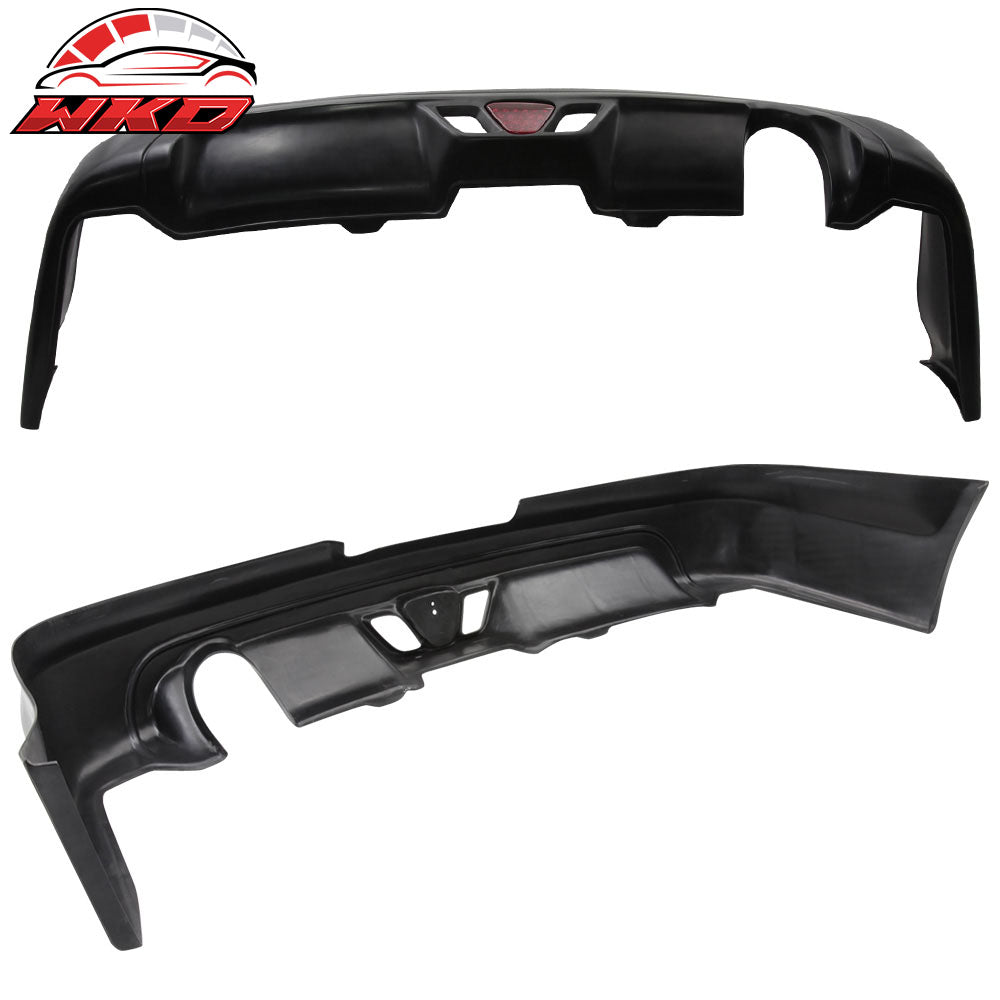 Fits 02-04 Acura RSX Mugen Style Rear Lip Spoiler Diffuser w/ LED Brake Light