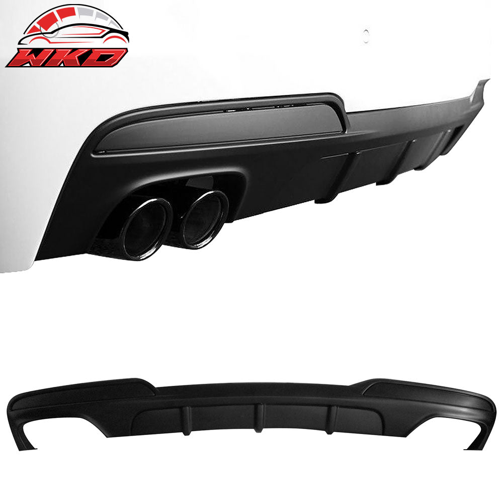 For 11-15 BMW F10 5-Series MT Style Rear Bumper Lip Diffuser Valance Splitter PU