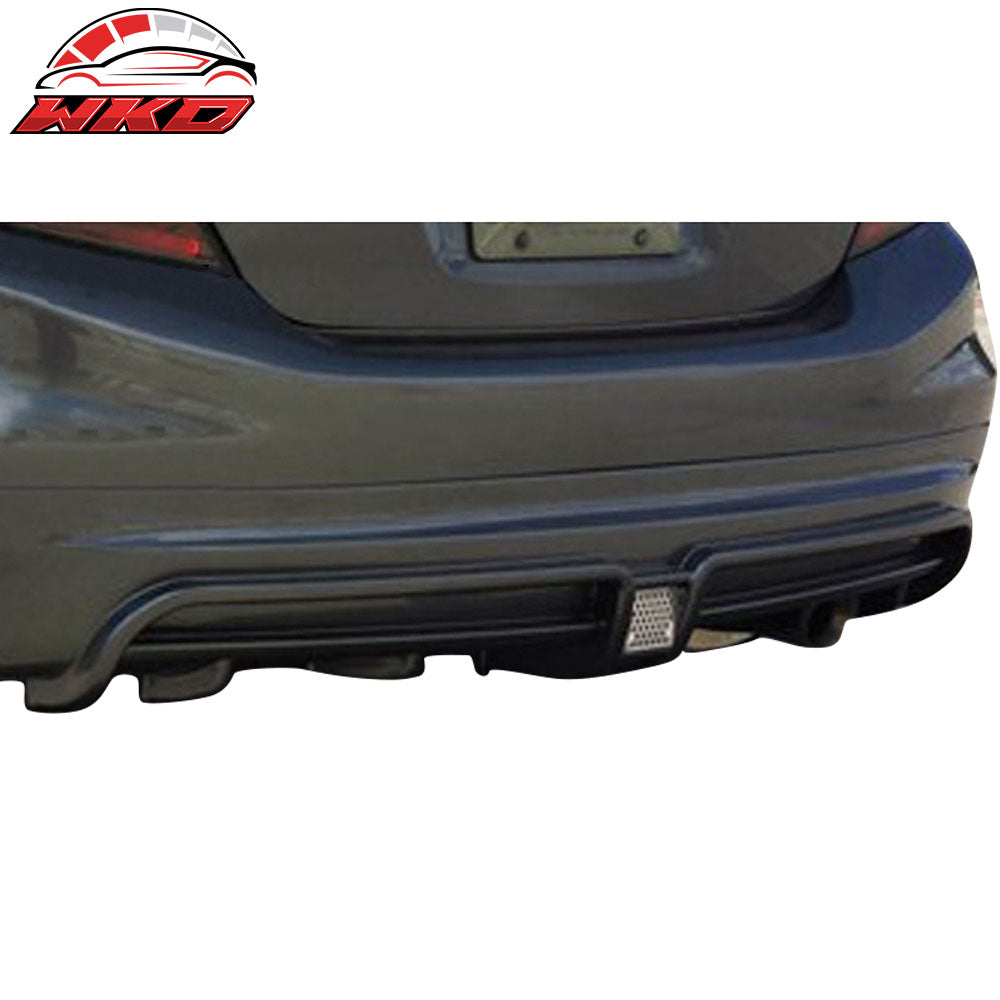 Fits 12-15 Honda Civic Sedan Mugen RR Rear Bumper Diffuser 3rd LED Brake Light