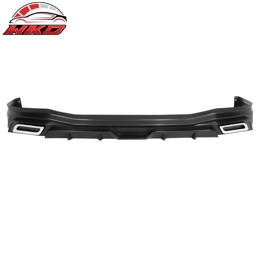 22-26 Honda Civic 11th Gen Sedan PP Rear Bumper Lip Diffuser W/ Muffler Tip | Wholesale Default Title - Wikond Auto