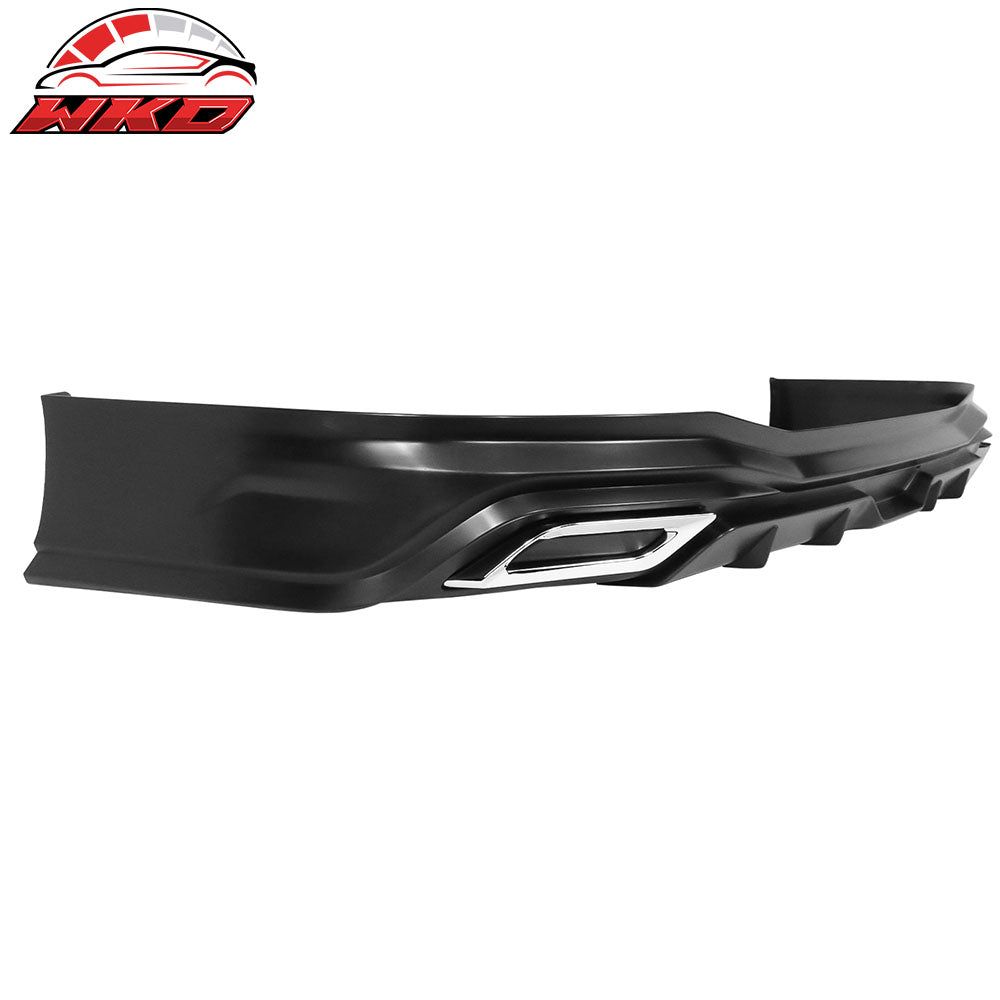 Fits 22-26 Honda Civic 11th Gen Sedan PP Rear Bumper Lip Diffuser W/ Muffler Tip