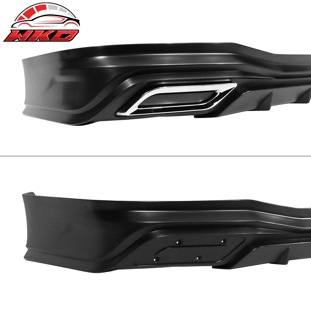 Fits 22-26 Honda Civic 11th Gen Sedan PP Rear Bumper Lip Diffuser W/ Muffler Tip