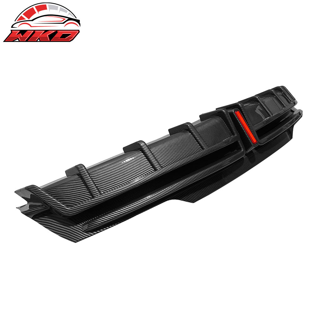 Wholesale 24-25 Tesla Model 3 Highland Rear Bumper Diffuser Carbon Fiber Print LED Lip