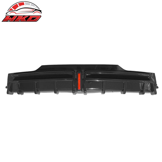 2024-26 Tesla Model 3 Highland Rear Bumper Diffuser Gloss Black Lip LED Apron | Wholesale