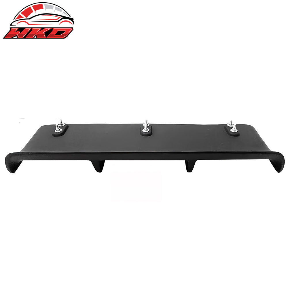 Universal 31"x9" MDA 4-Fin Rear Bumper Lip Splitter Protector Matte Black
