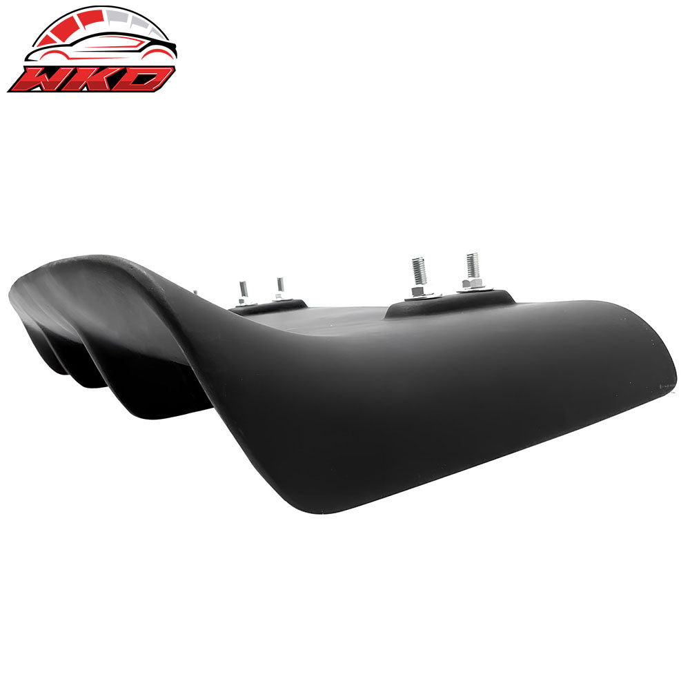Universal 31"x9" MDA 4-Fin Rear Bumper Lip Splitter Protector Matte Black
