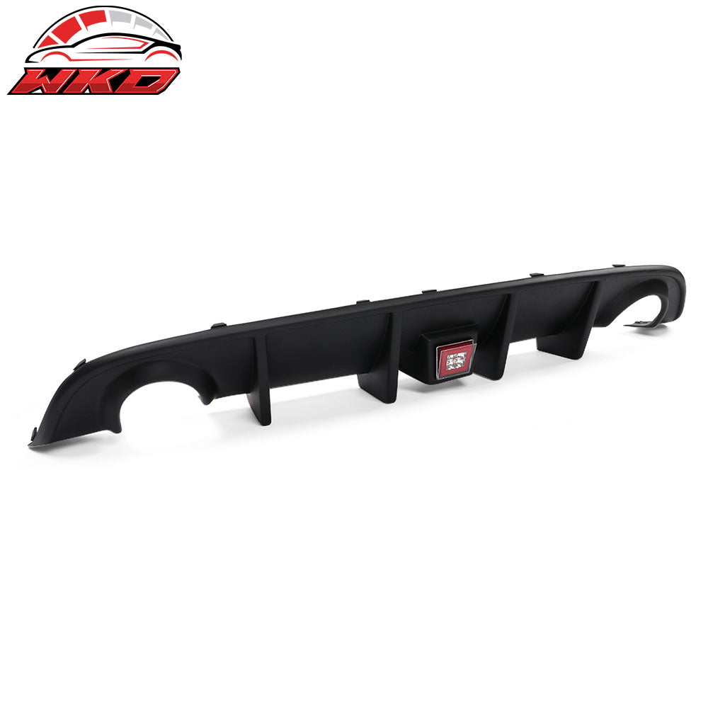 Fits 15-23 Charger SRT Rear Bumper Diffuser Valance W/ LED Brake Light Lamp