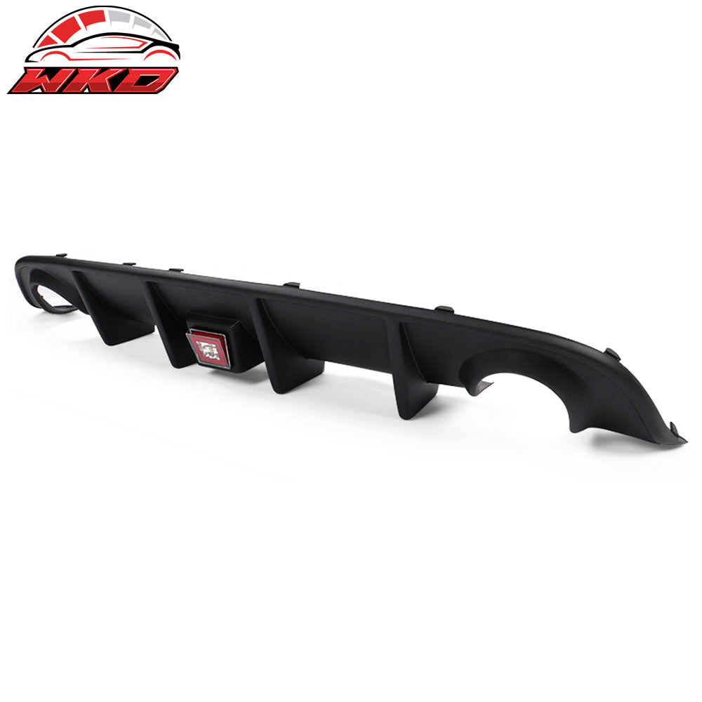 Fits 15-23 Charger SRT Rear Bumper Diffuser Valance W/ LED Brake Light Lamp