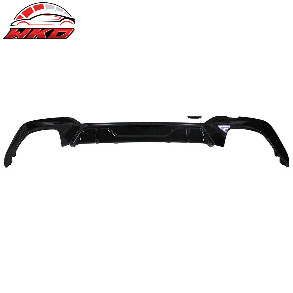 19-22 BMW G20 M Performance M340 Style Rear Bumper Lip Diffuser Gloss Black | Wholesale