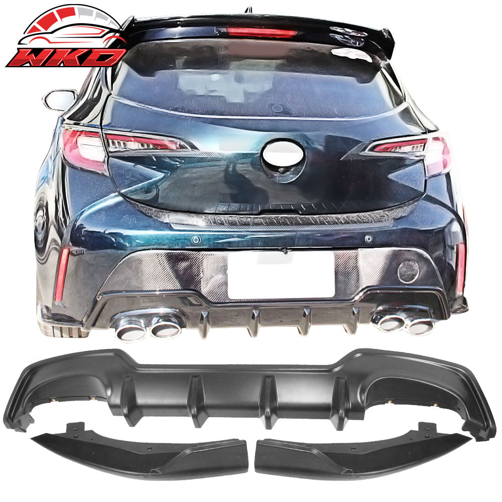 Fits 19-22 Corolla E210 Hatchback ABS Rear Diffuser & Bumper Splitter 2PCS