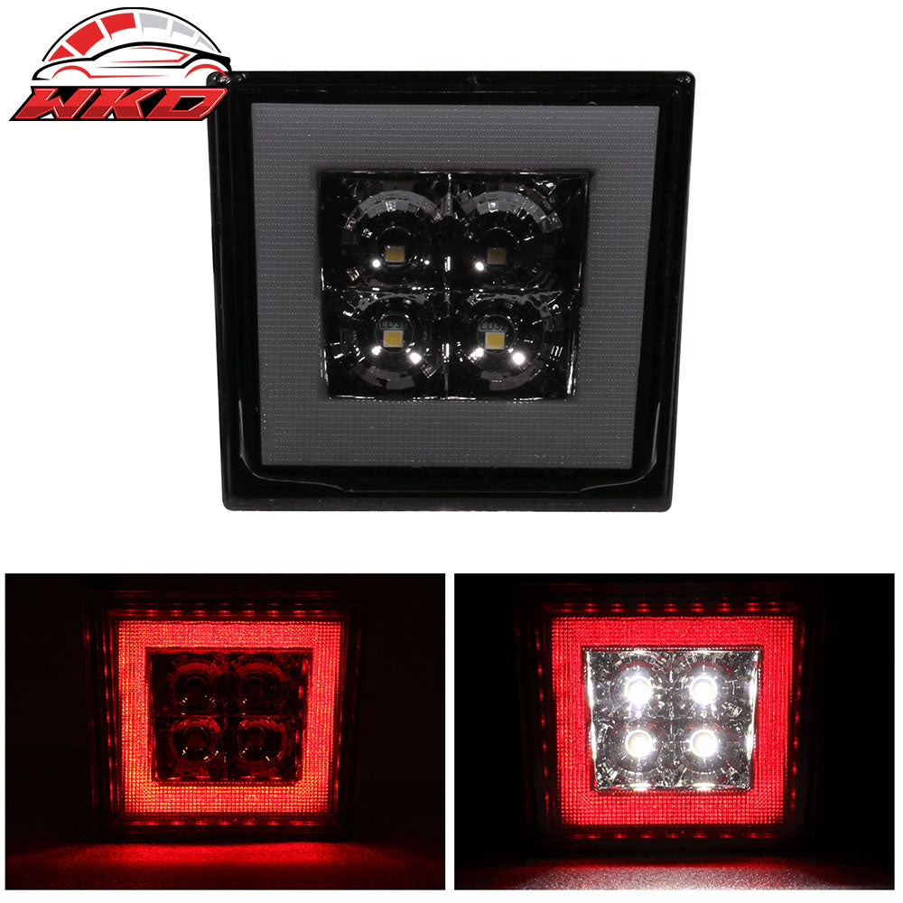 Fits 06-11 Civic Mugen RR Twin Outlet Rear Bumper Diffuser Smoke 3rd Brake Light