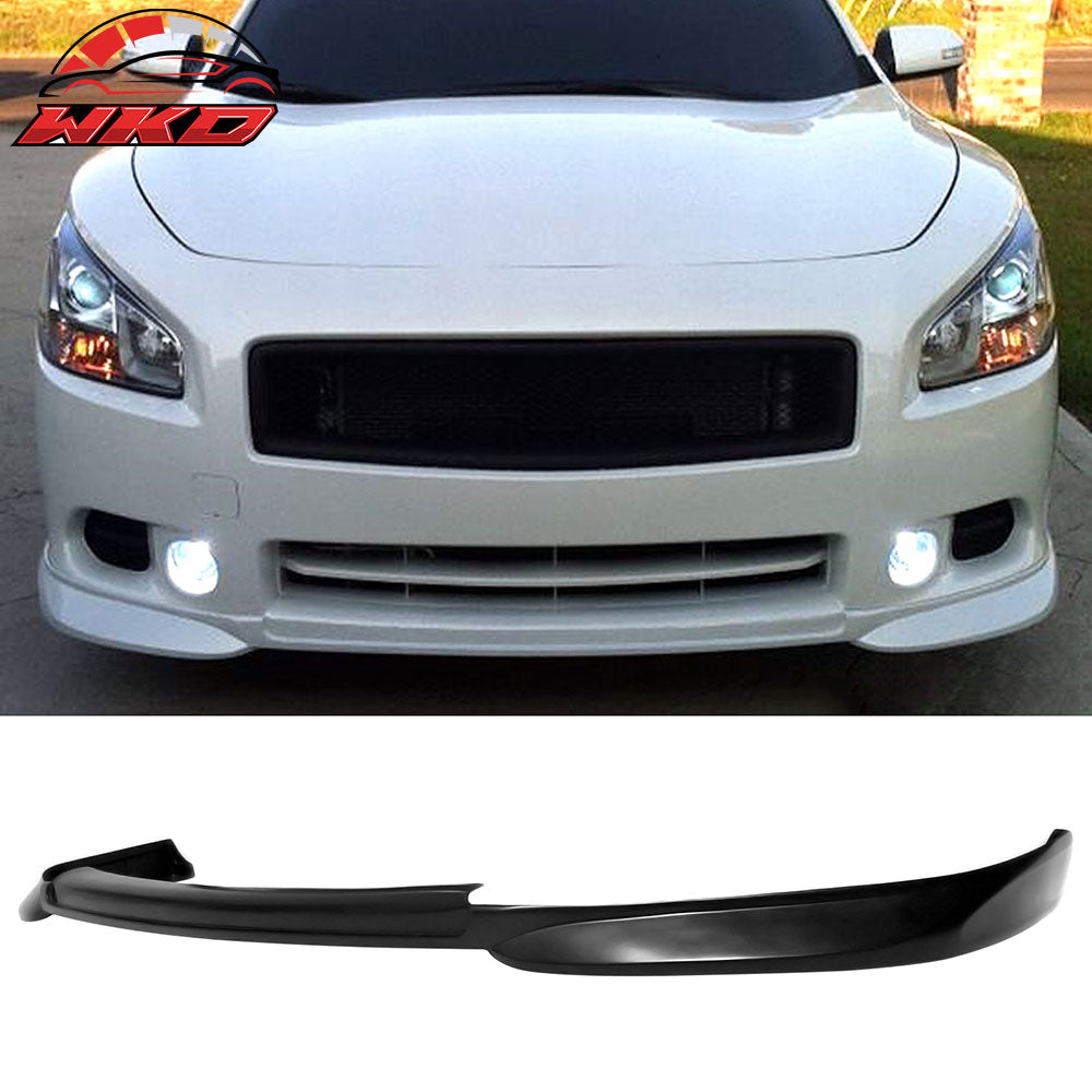 Fits 09-15 Nissan Maxima Sedan VIP Style Rear Diffuser Lip + Front Bumper Lip PU