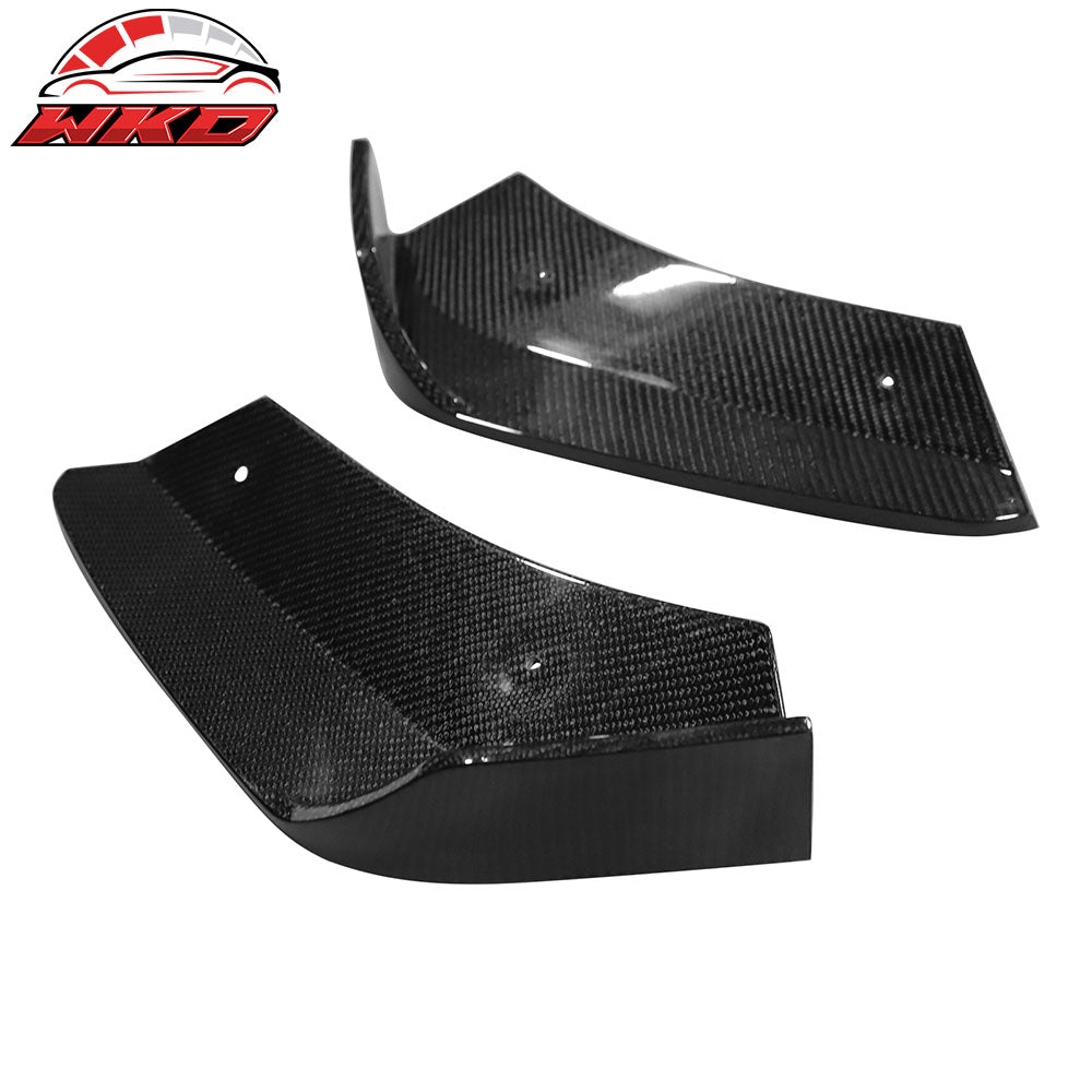 Fits 20-25 Chevy Corvette Stingray Rear Bumper Lip Diffuser Aprons Carbon Fiber