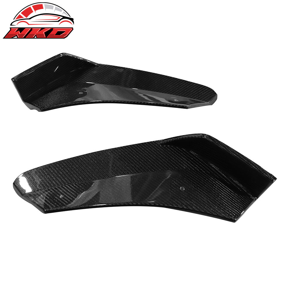 Fits 20-25 Chevy Corvette Stingray Rear Bumper Lip Diffuser Aprons Carbon Fiber