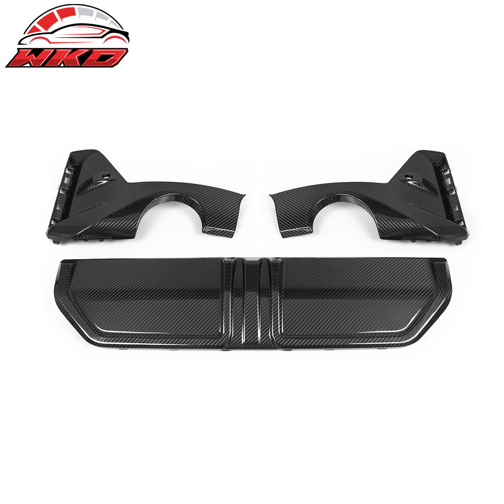 Fits 23-26 BMW G20 3 Series M Performance Style Rear Lip Dry Carbon Fiber 3PCS