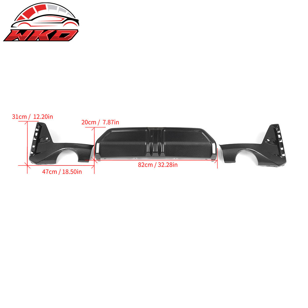 Fits 23-26 BMW G20 3 Series M Performance Style Rear Lip Dry Carbon Fiber 3PCS