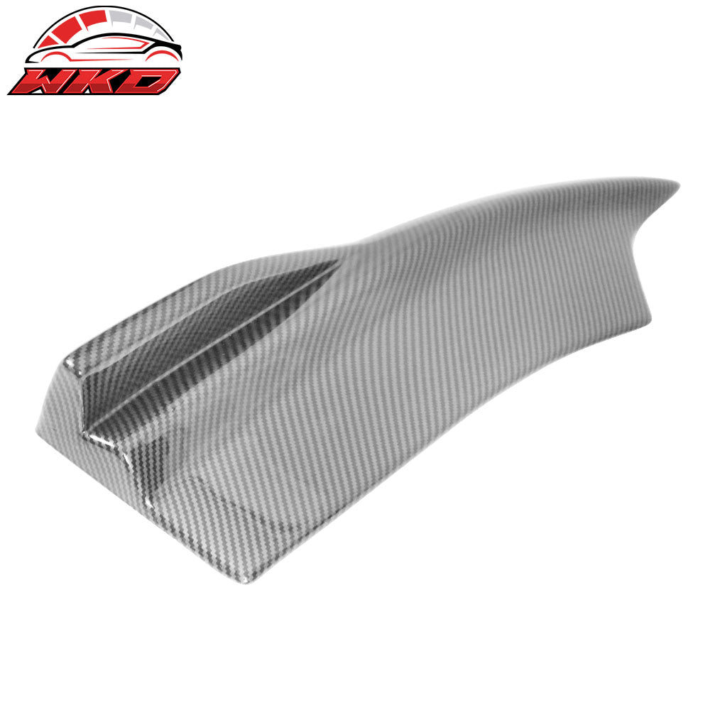 Fits 15-23 Dodge Charger V2 Style Rear Bumper Lip Side Apron Carbon Fiber Print