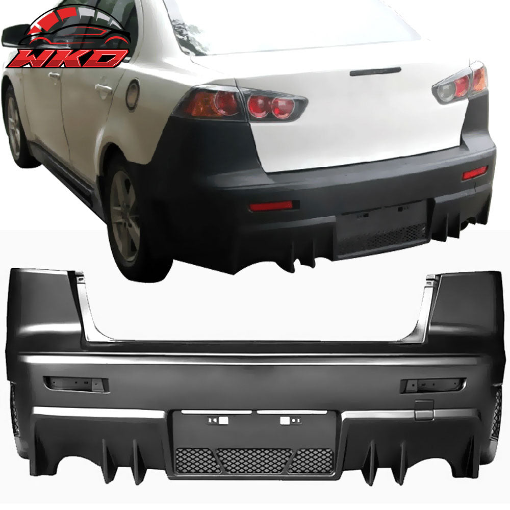 Fits 08-15 Mitsubishi Lancer FQ FQ440 Style Rear Lower Bumper Cover Conversion