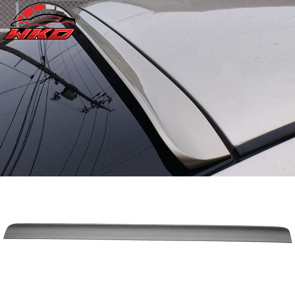 Fits 03-07 Honda Accord 7th Gen Unpainted Black PU Flexible Rear Roof Spoiler