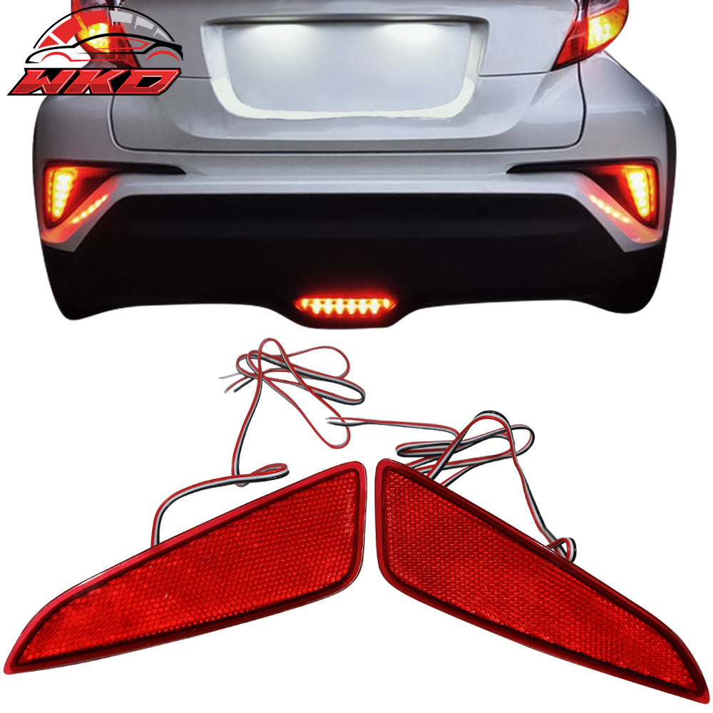 Fits 18-22 Toyota CHR C-HR LED OE Rear Bumper Side Reflectors Lights Tail Lights