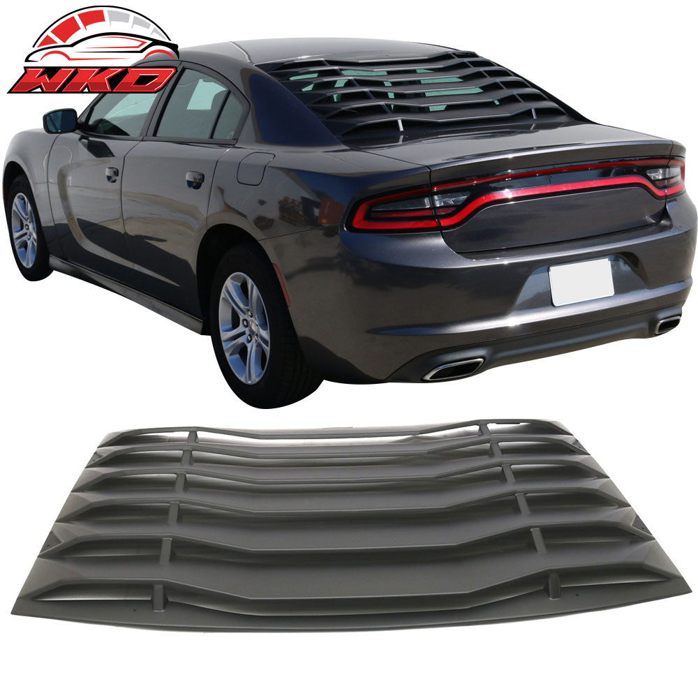 Fits 11-23 Dodge Charger V2 Style Rear Side Window Louver Air Vent
